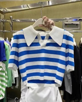 Korean style slim shirts thin T-shirt for women