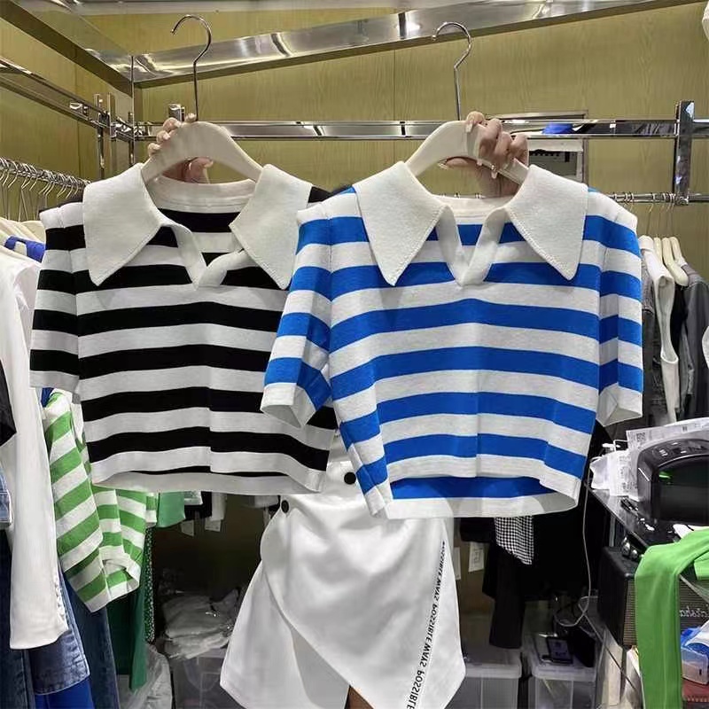 Korean style slim shirts thin T-shirt for women
