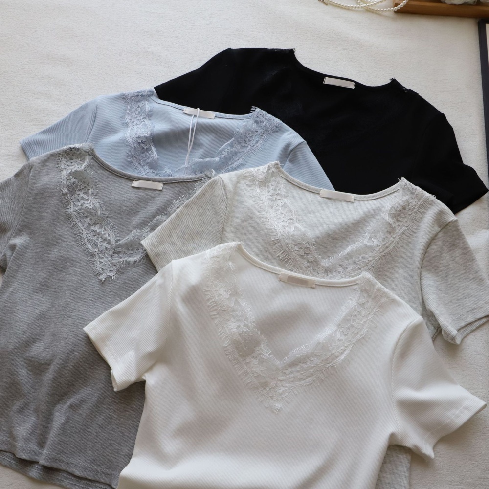 Bottoming tops short sleeve T-shirt for women