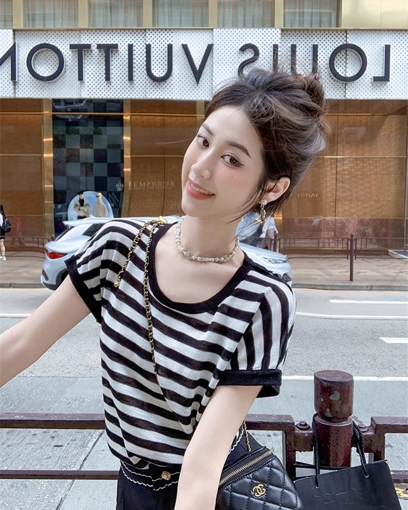 Short sleeve niche tops summer T-shirt for women