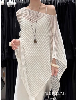 France style loose hollow cloak Korean style lazy tops