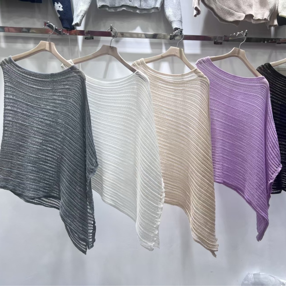 France style loose hollow cloak Korean style lazy tops