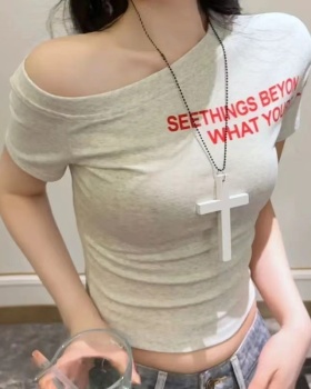 Slim summer tops Korean style T-shirt for women