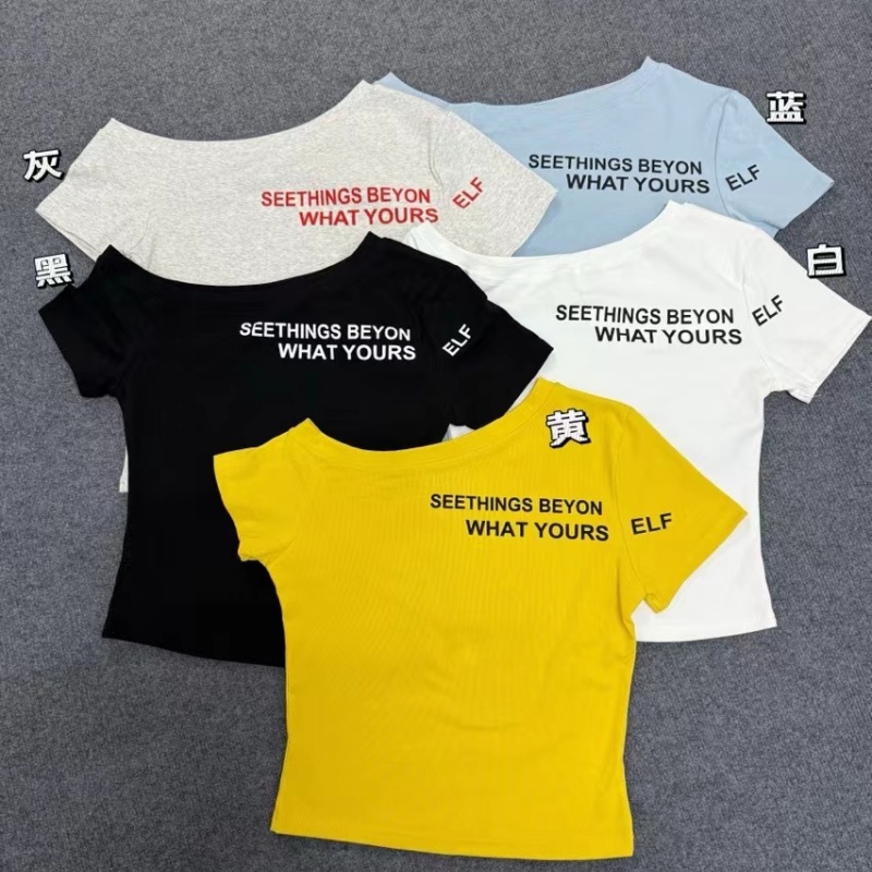 Slim summer tops Korean style T-shirt for women
