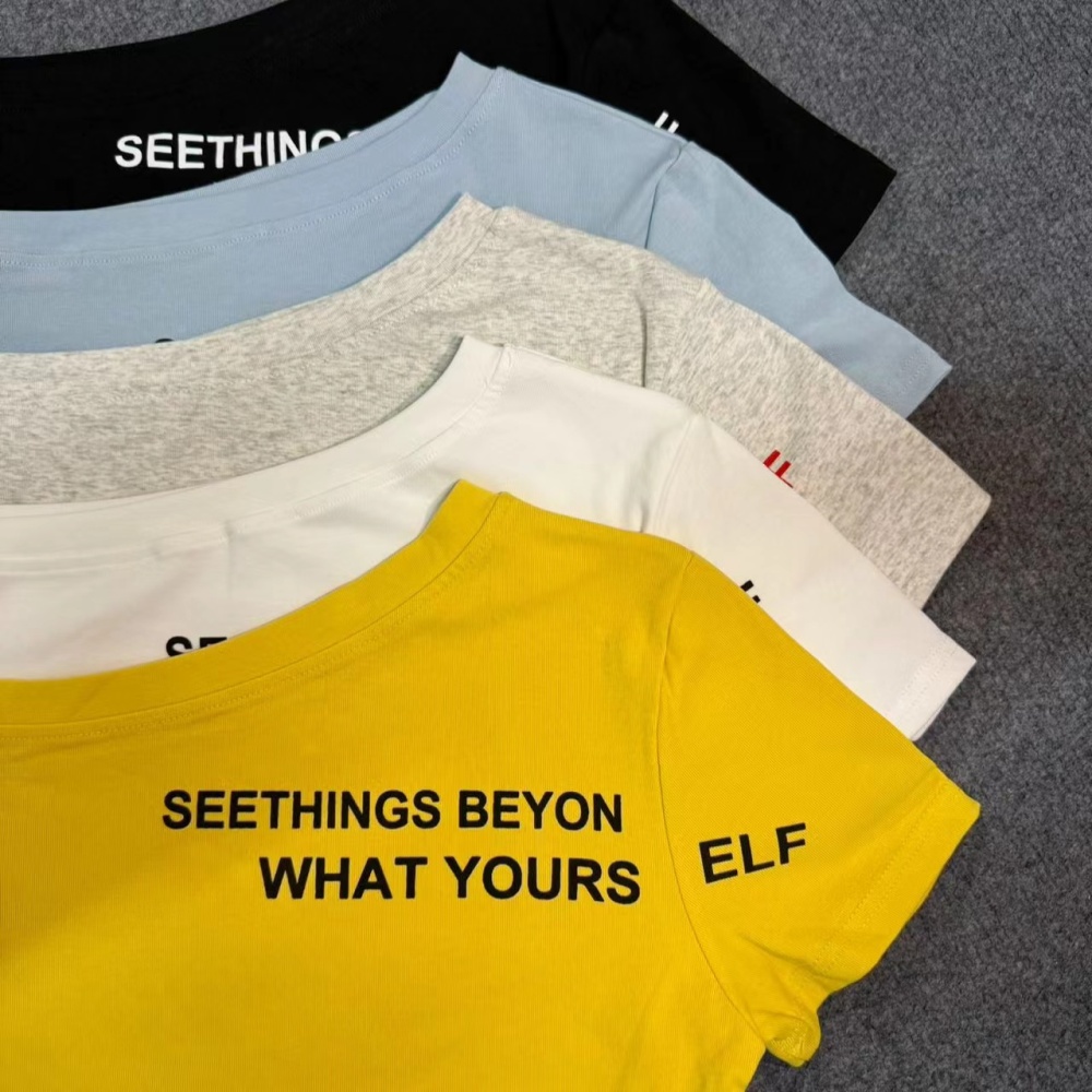Slim summer tops Korean style T-shirt for women