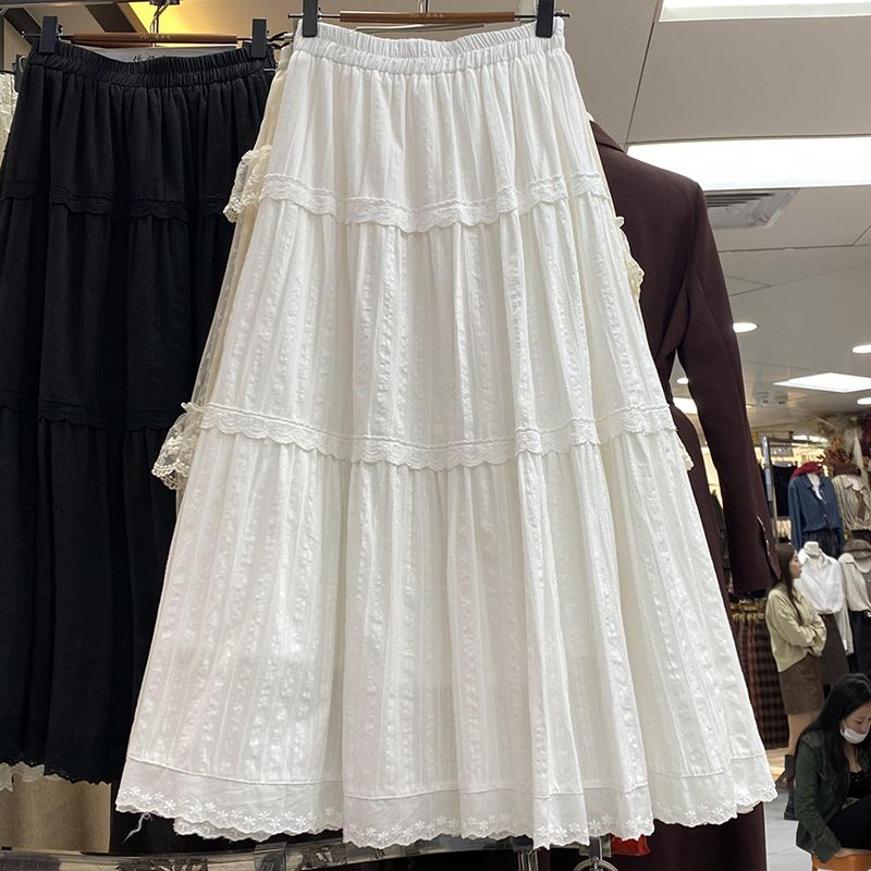 Splice big skirt skirt summer long skirt for women