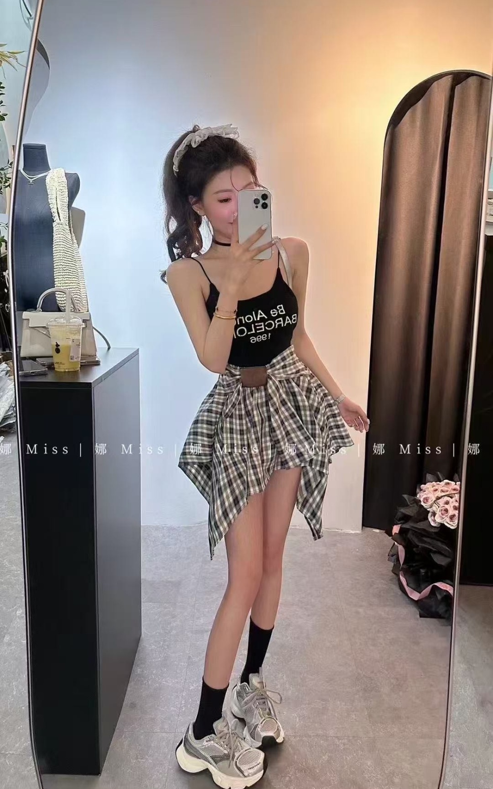 Sling spicegirl vest bandage skirt 2pcs set for women
