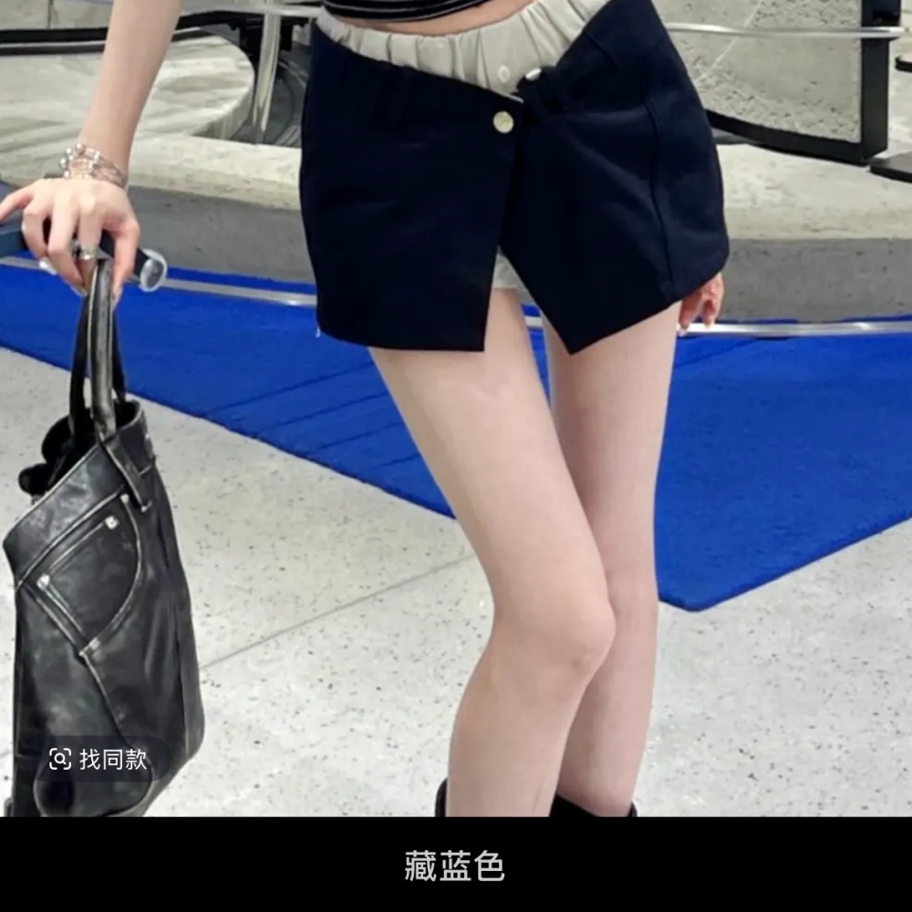 Summer spicegirl culottes all-match tops 2pcs set
