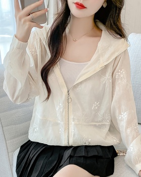 Western style Casual tops thin short sun shirt