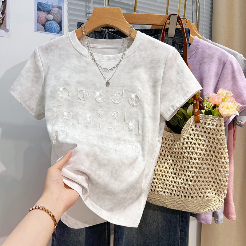 Fashion short sleeve Western style T-shirt for women