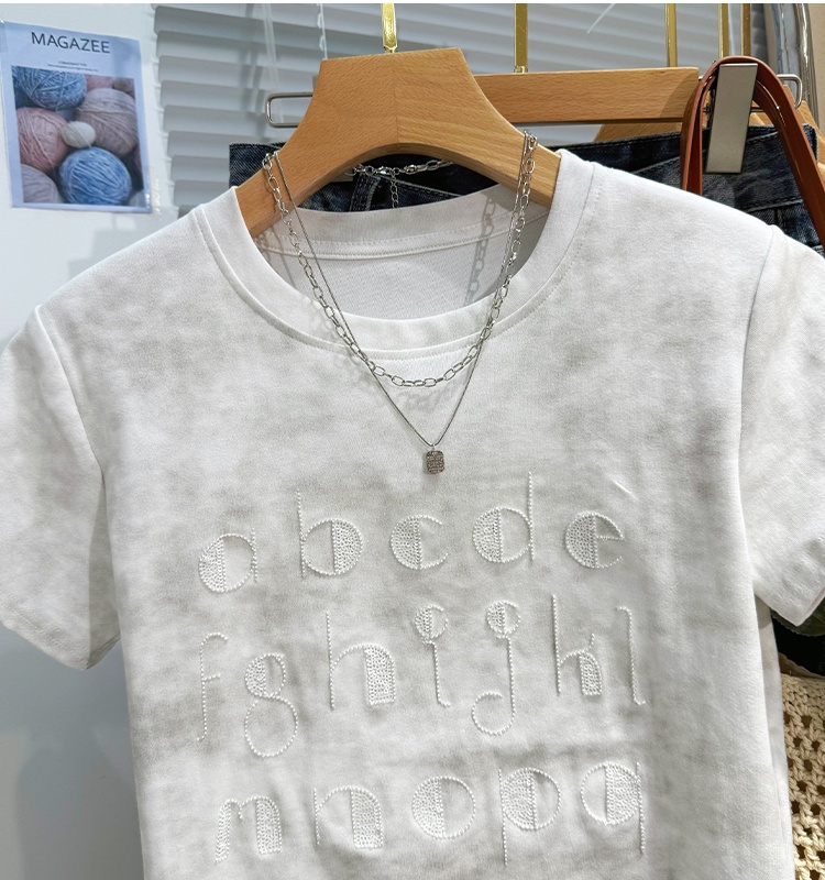 Fashion short sleeve Western style T-shirt for women