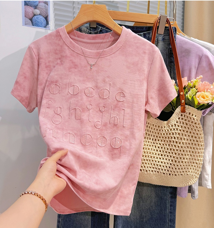 Fashion short sleeve Western style T-shirt for women