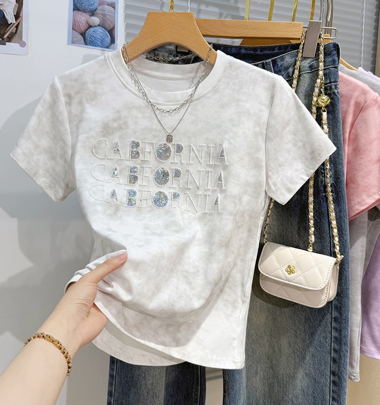 Summer short sleeve Western style T-shirt for women