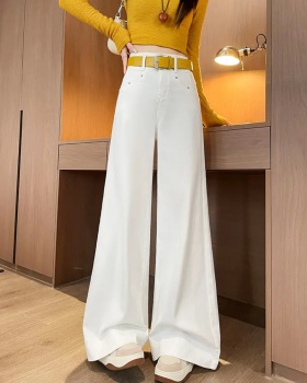 Loose mopping pants drape slim jeans