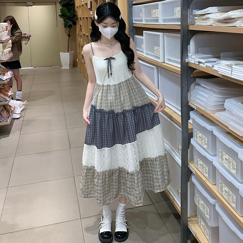 Sling floral summer seaside dress for women