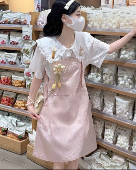 College style tops show young dress 2pcs set