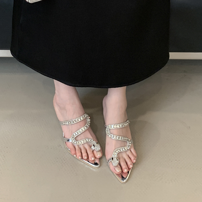Ladies fine-root sandals summer slippers for women