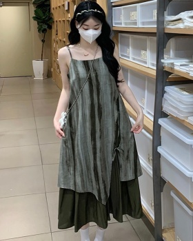 Summer art dress retro national style strap dress