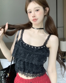 Cake sling bottoming shirt with chest pad vest for women