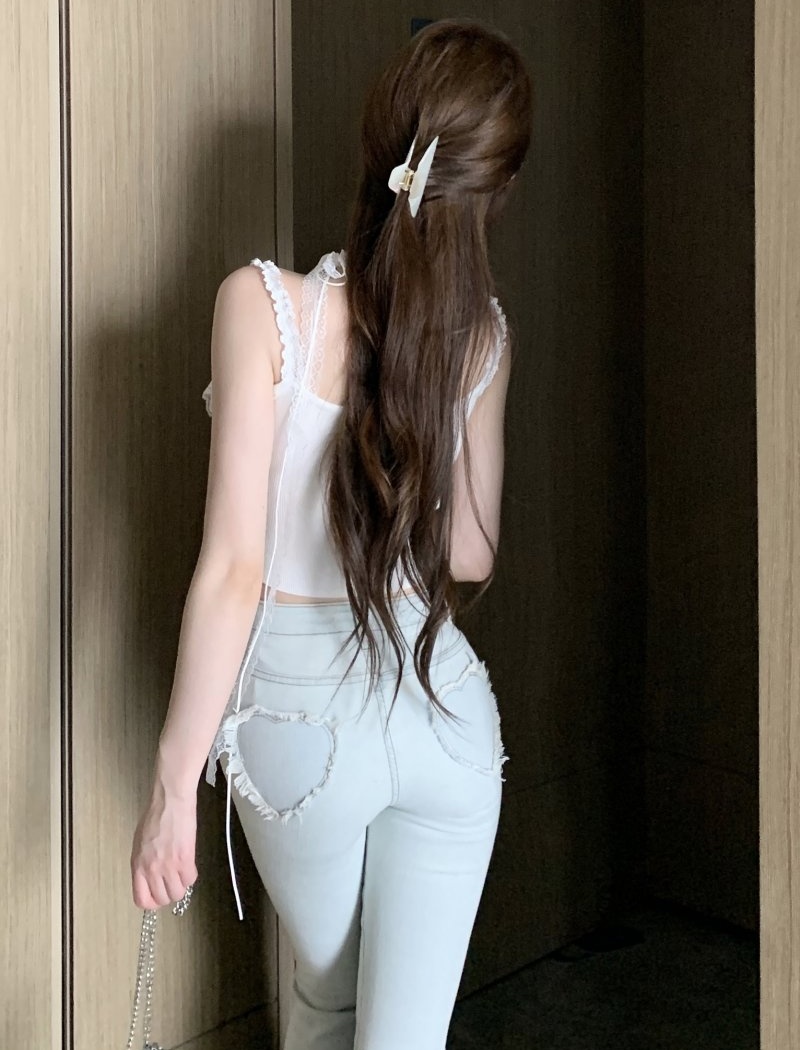 Cake sling bottoming shirt with chest pad vest for women