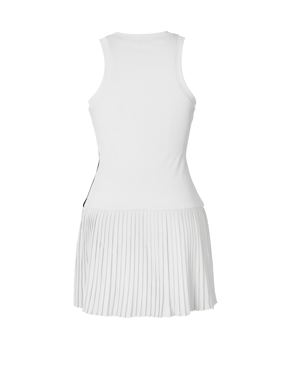 Stripe pleated Casual dress sports sexy T-back for women