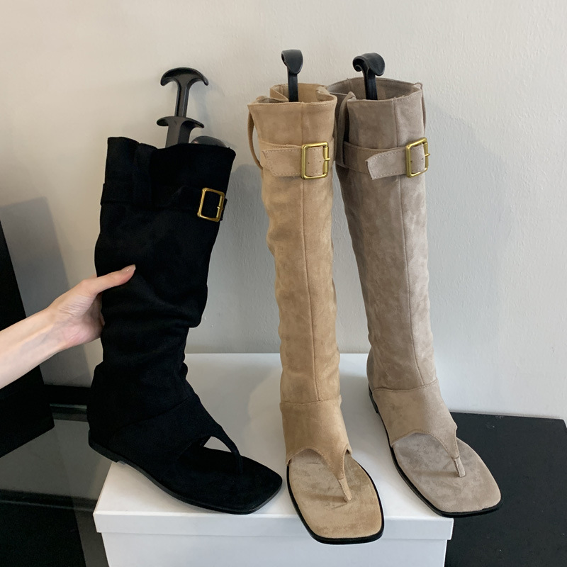 Fold summer boots wear sandals
