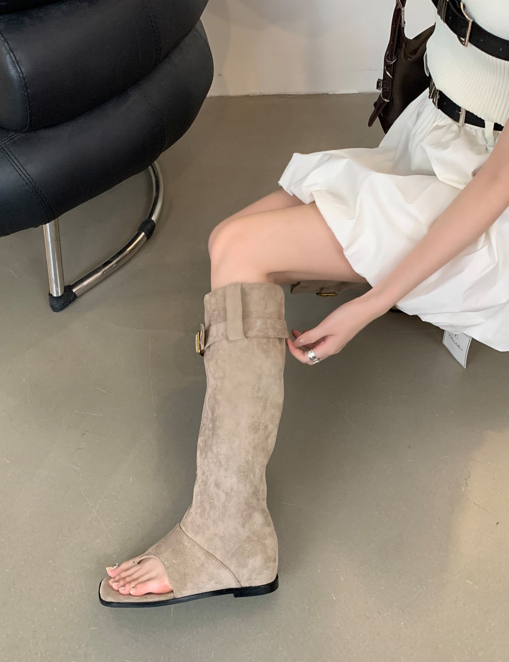Fold summer boots wear sandals