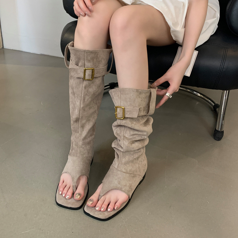 Fold summer boots wear sandals