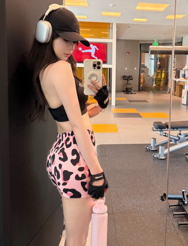 Sports printing pants summer shorts for women