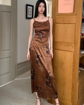 Chinese style retro ladies sling temperament dress