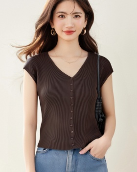 Lazy waistcoat single-breasted cardigan for women