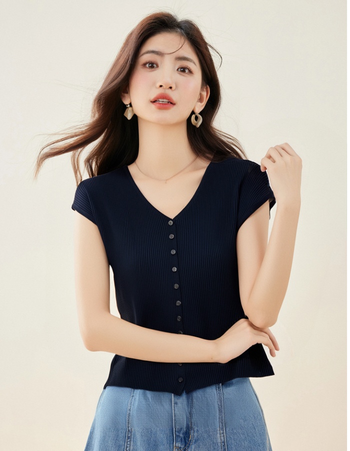 Lazy waistcoat single-breasted cardigan for women