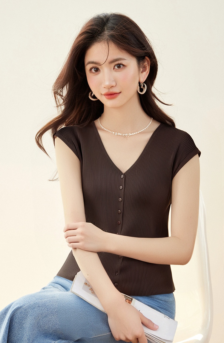 Lazy waistcoat single-breasted cardigan for women
