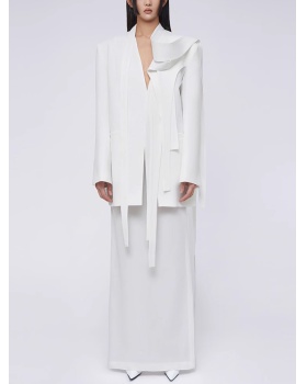 White business suit skirt 2pcs set for women