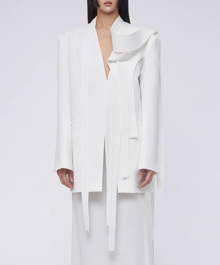 White business suit skirt 2pcs set for women