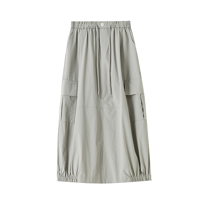 Long A-line thin skirt Casual summer long skirt for women