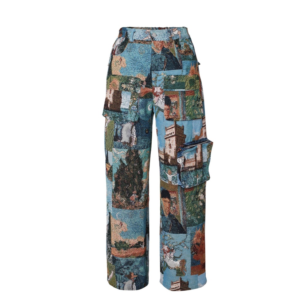 Many pocket work pants Casual long pants for women