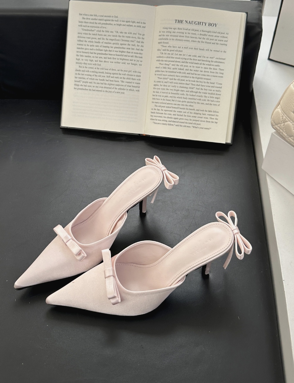 France style slim temperament pointed slippers for women