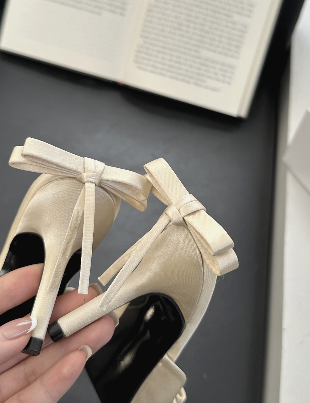 France style slim temperament pointed slippers for women