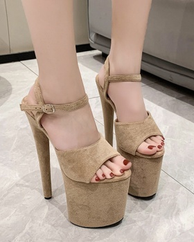 Night show black platform pole dancing shoes