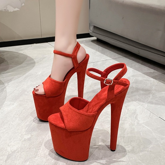 Night show black platform pole dancing shoes