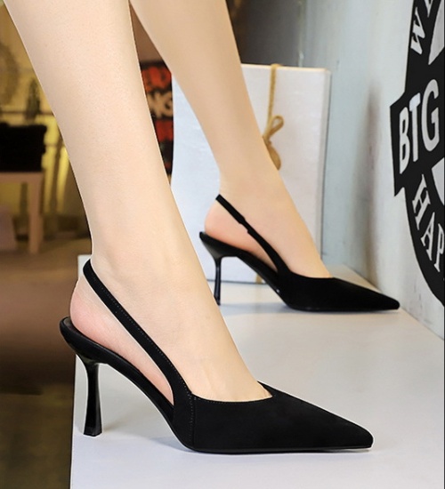 Low fine-root banquet high-heeled shoes temperament fashion shoes