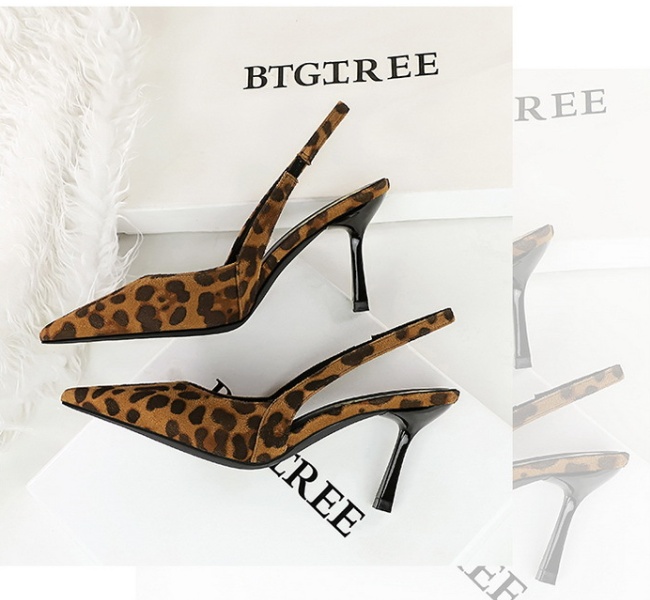 Low fine-root banquet high-heeled shoes temperament fashion shoes