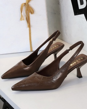 Pointed simple high-heeled shoes banquet shoes for women