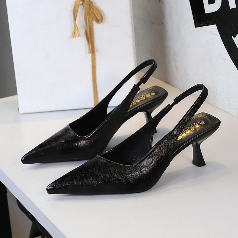 Pointed simple high-heeled shoes banquet shoes for women