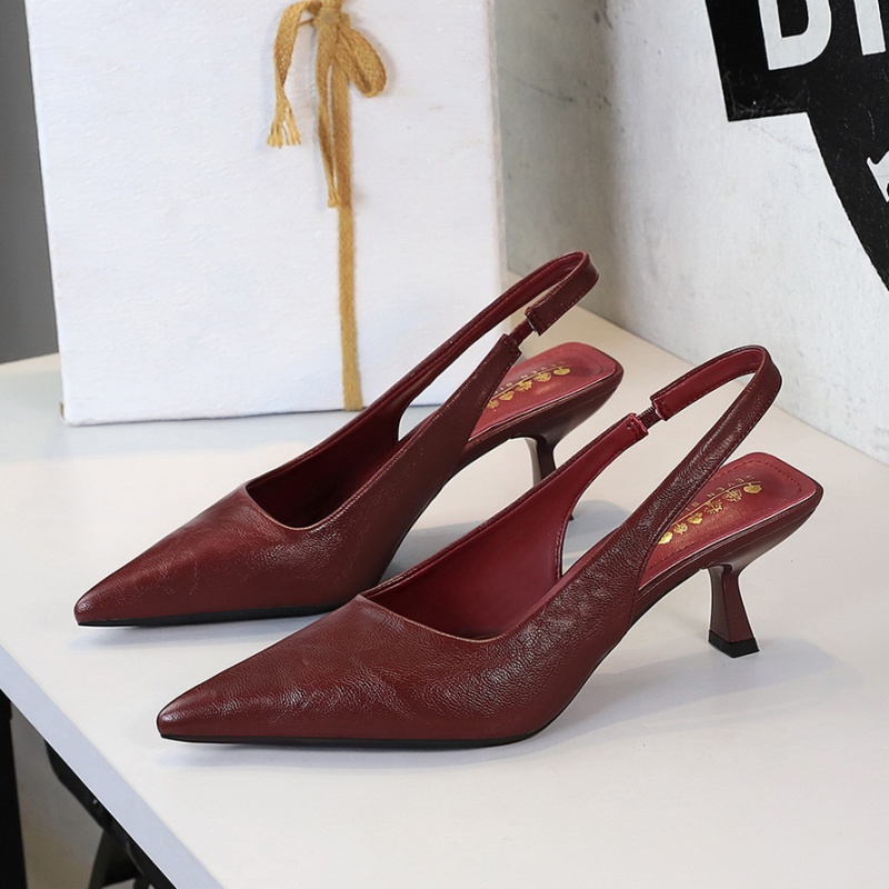 Pointed simple high-heeled shoes banquet shoes for women