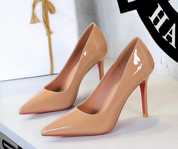 European style shoes fine-root high-heeled shoes