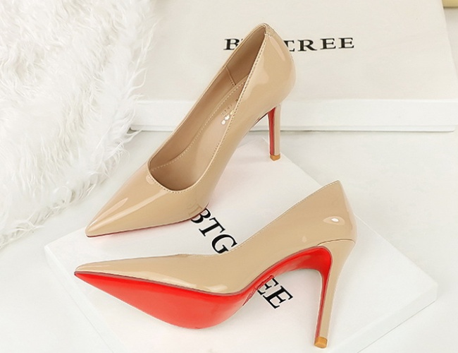 European style shoes fine-root high-heeled shoes