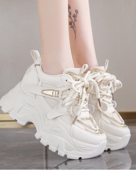 Heighten all-match shoes sports clunky sneaker for women