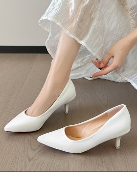 Refreshing high-heeled shoes low shoes for women